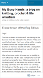 Mobile Screenshot of busyhands.wordpress.com