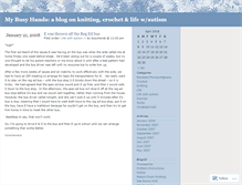 Tablet Screenshot of busyhands.wordpress.com