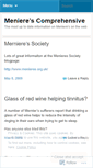 Mobile Screenshot of menieres.wordpress.com