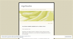 Desktop Screenshot of mgcfoodie.wordpress.com