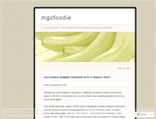 Tablet Screenshot of mgcfoodie.wordpress.com