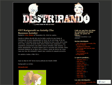 Tablet Screenshot of destripando.wordpress.com