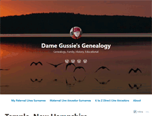 Tablet Screenshot of damegussie.wordpress.com