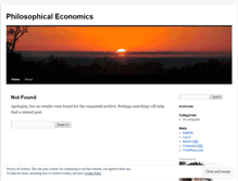 Tablet Screenshot of philosophicaleconomics.wordpress.com