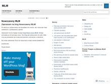 Tablet Screenshot of biznesmlm.wordpress.com