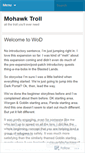 Mobile Screenshot of mohawktroll.wordpress.com