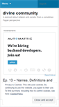 Mobile Screenshot of divinecommunity.wordpress.com