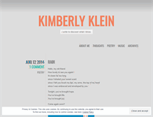 Tablet Screenshot of kimberlyklein.wordpress.com