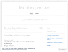 Tablet Screenshot of linenlaceandlove.wordpress.com