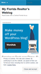 Mobile Screenshot of myflrealtor.wordpress.com