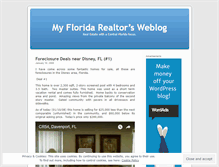 Tablet Screenshot of myflrealtor.wordpress.com