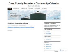 Tablet Screenshot of ccreportercalendar.wordpress.com