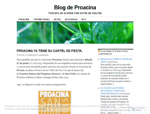 Tablet Screenshot of proacina.wordpress.com