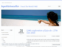 Tablet Screenshot of lapetitetraveller.wordpress.com