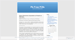 Desktop Screenshot of pbfreepcbs.wordpress.com