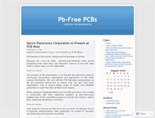 Tablet Screenshot of pbfreepcbs.wordpress.com