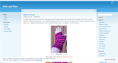 Desktop Screenshot of knitandrun.wordpress.com