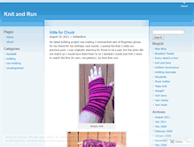 Tablet Screenshot of knitandrun.wordpress.com