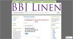 Desktop Screenshot of bbjlinen.wordpress.com