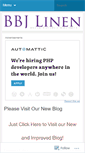 Mobile Screenshot of bbjlinen.wordpress.com
