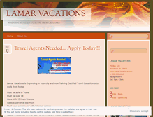 Tablet Screenshot of lamarvacations.wordpress.com