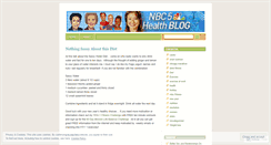 Desktop Screenshot of nbc5health.wordpress.com