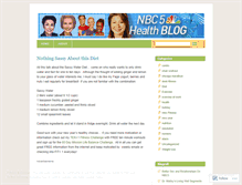 Tablet Screenshot of nbc5health.wordpress.com