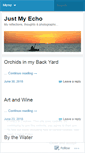 Mobile Screenshot of justmyecho.wordpress.com