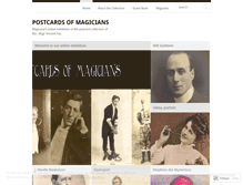 Tablet Screenshot of magicpostcards.wordpress.com