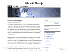 Tablet Screenshot of lifewithmaartje.wordpress.com
