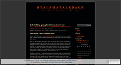 Desktop Screenshot of dtalphatalkback.wordpress.com