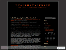 Tablet Screenshot of dtalphatalkback.wordpress.com