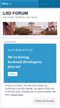 Mobile Screenshot of lsdforum.wordpress.com