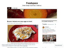 Tablet Screenshot of foodspace.wordpress.com