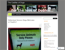 Tablet Screenshot of cadillacofdogs.wordpress.com