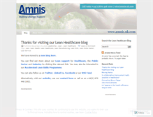 Tablet Screenshot of leanhealthcare.wordpress.com