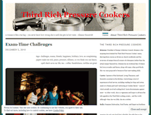 Tablet Screenshot of 3rdrichpressurecookers.wordpress.com