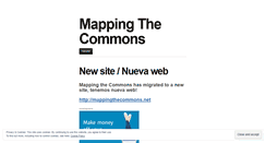 Desktop Screenshot of mappingthecommons.wordpress.com