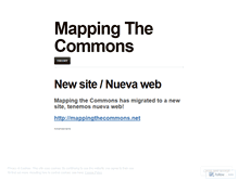 Tablet Screenshot of mappingthecommons.wordpress.com