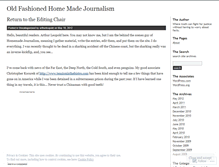 Tablet Screenshot of homemadejournalism.wordpress.com