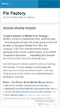 Mobile Screenshot of finfactory.wordpress.com