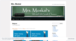 Desktop Screenshot of mrsmoskal.wordpress.com