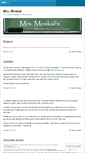 Mobile Screenshot of mrsmoskal.wordpress.com