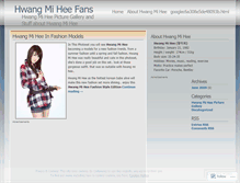 Tablet Screenshot of hwangmiheefans.wordpress.com