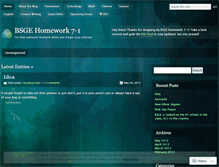 Tablet Screenshot of homework71.wordpress.com