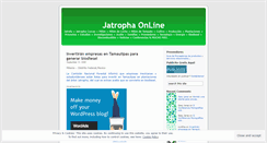 Desktop Screenshot of jatrophaonline.wordpress.com