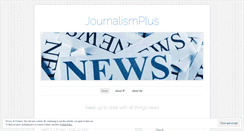 Desktop Screenshot of journalismplus.wordpress.com