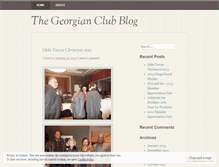 Tablet Screenshot of georgianclub.wordpress.com