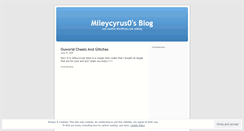 Desktop Screenshot of mileycyrus0.wordpress.com