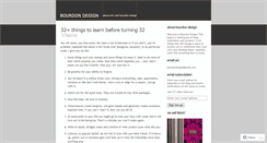 Desktop Screenshot of bourdondesign.wordpress.com